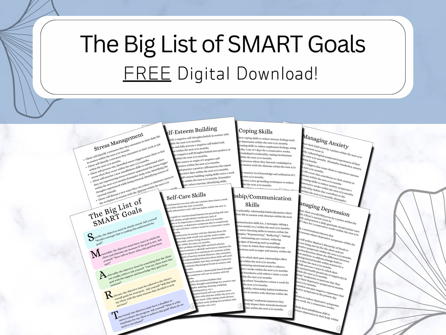 The Big List of SMART Goals