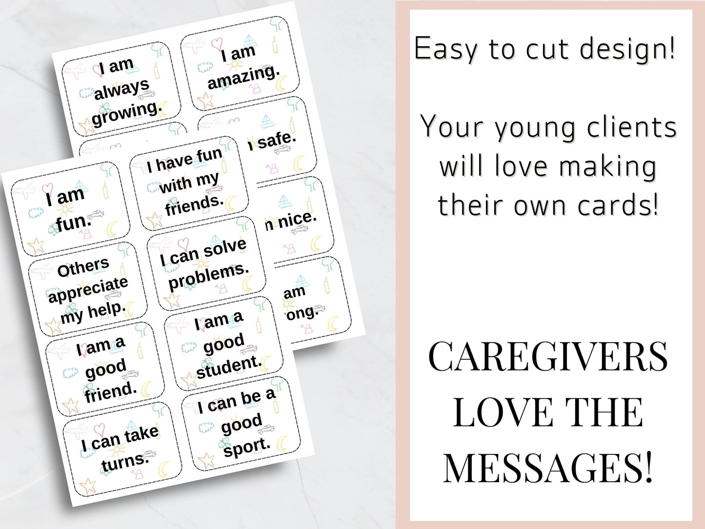 104 Positive Affirmation Cards for Kids- Digital PDF