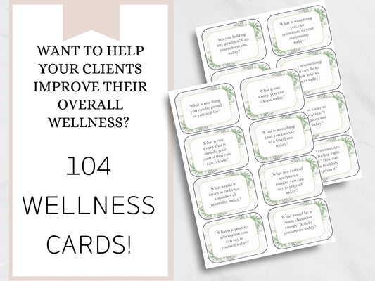 104 Daily Wellness Cards-Digital PDF