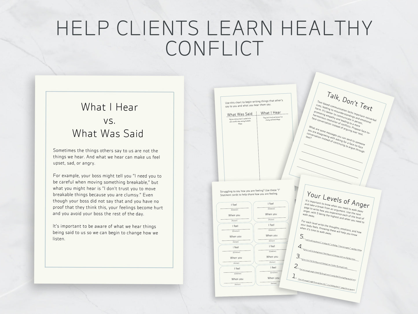 The Conflict Resolution Packet- Digital Download