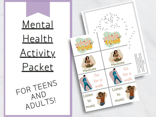 Activity Packet for Teens and Adults- Digital Download