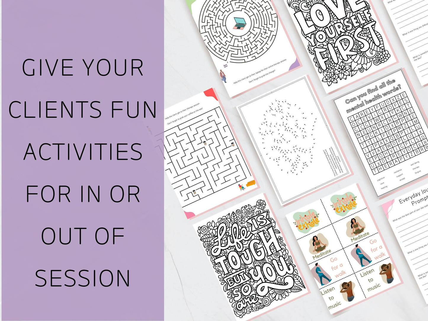 Activity Packet for Teens and Adults- Digital Download