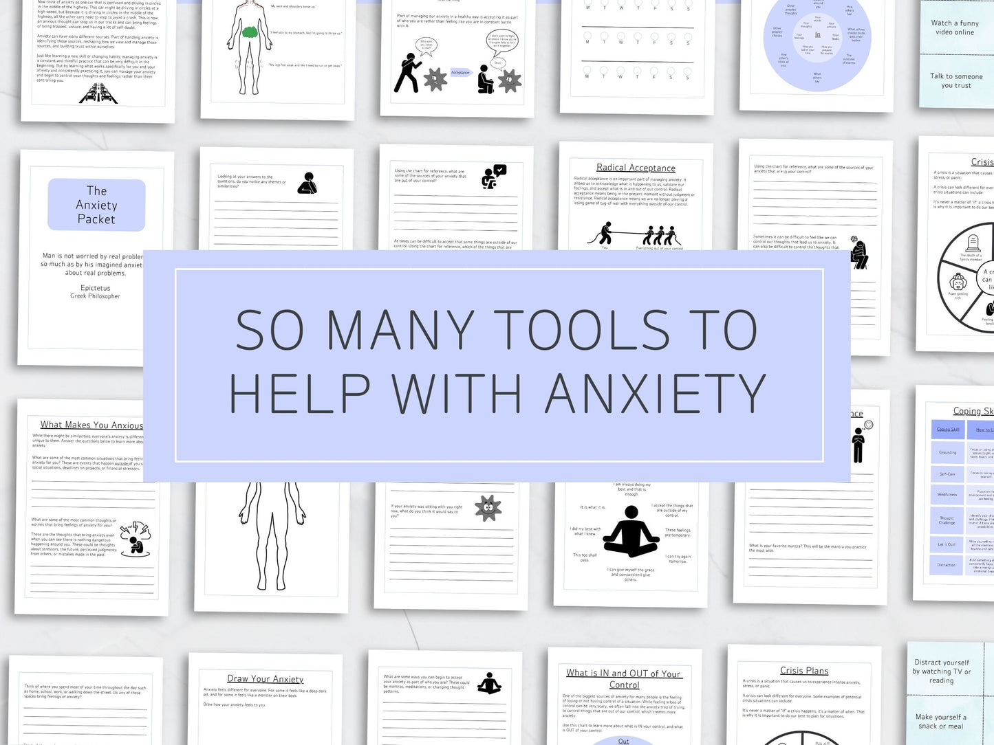 The Anxiety Packet- Digital Downloadable PDF