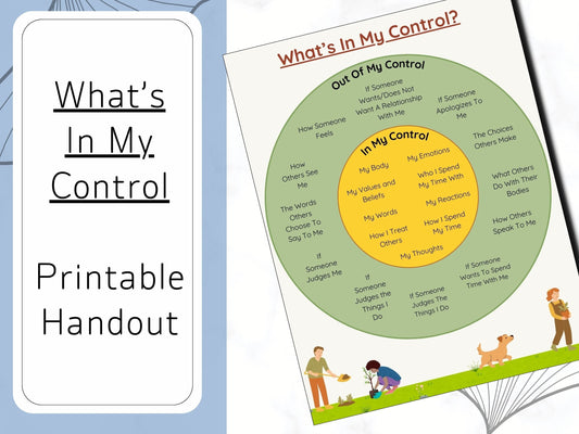 Chart Of Control- Printable Handout