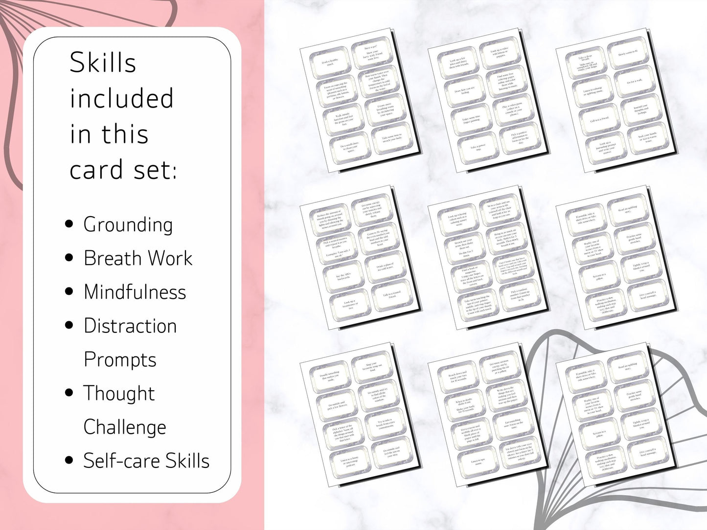 104 Coping Skill Cards- Digital PDF