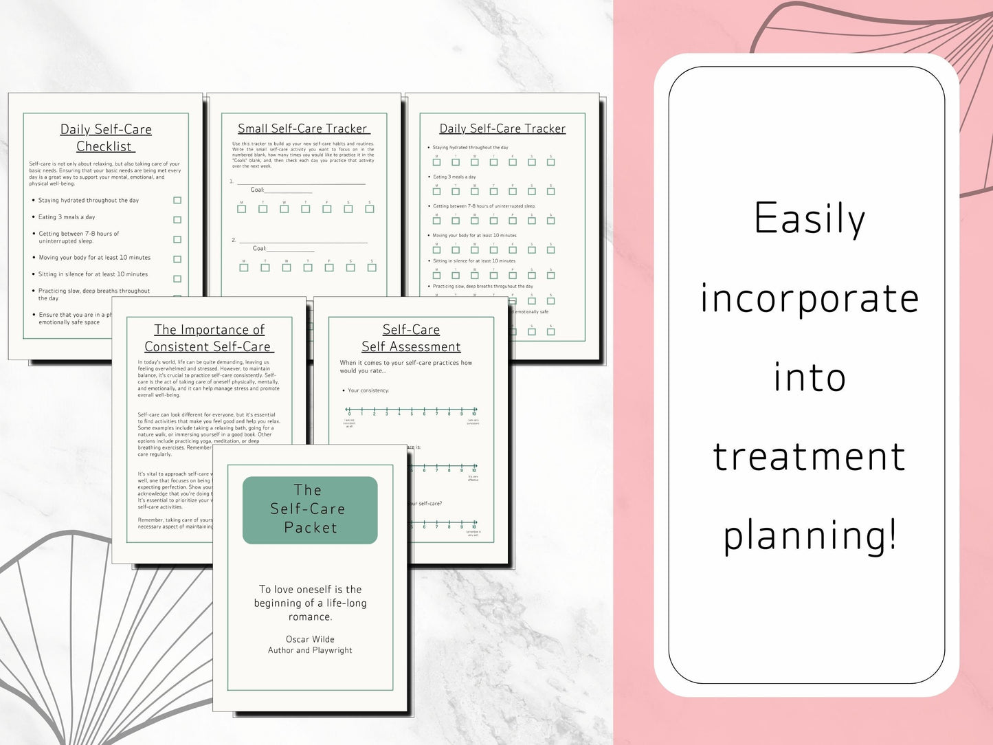 The Self-Care Packet for Clients- Digital PDF