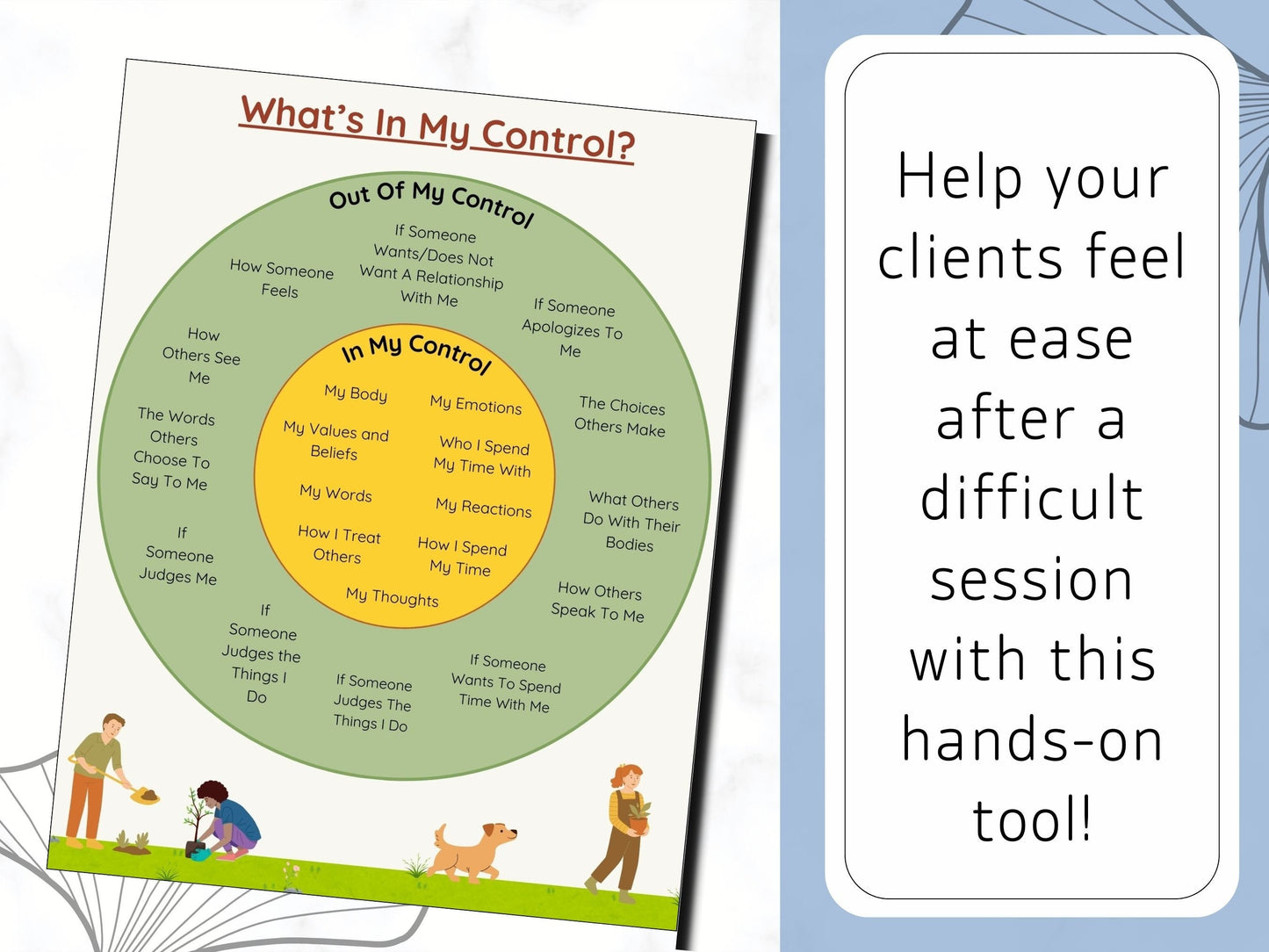 Chart Of Control- Printable Handout