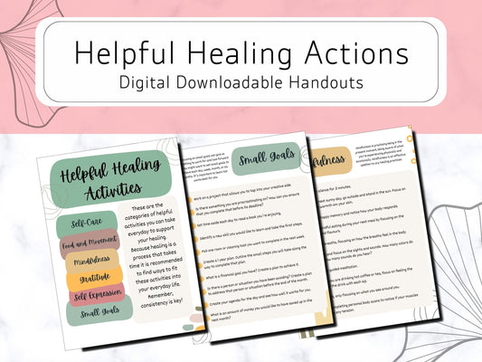 Helpful Healing Actions-Digital Download