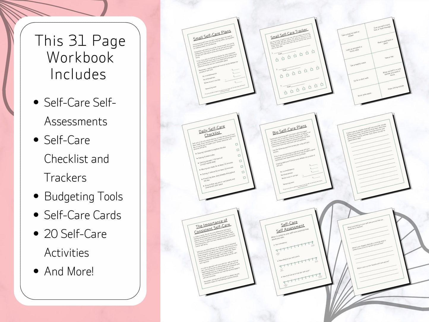 The Self-Care Packet for Clients- Digital PDF